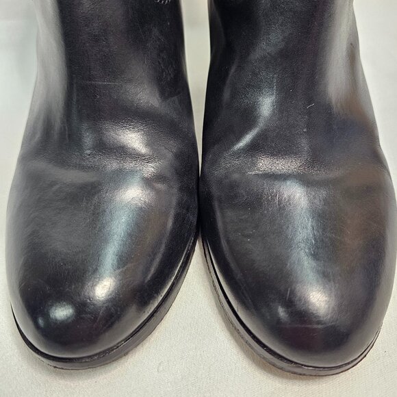 Frye Leather Ankle 3" Pull- on Heel Boot Black 3474670-BLK Women's Size 9.5M - Picture 3 of 14